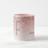 Modern BFF Roos Gold Glitter Best Friend Girly Mok (Midden)