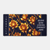 Modern Big Luxury Gold Roos Collectie Bureaumat (Voorkant)