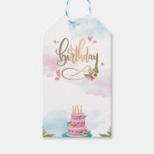 Modern Birthday Cadeaulabel (Voorkant)