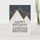 Modern Birthday Card for Brother Kaart (Voorkant)