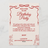 Modern Birthday Card Template Editable & Printable Kaart (Achterkant)