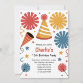 Modern Birthday Confetti Fun  Kaart (Voorkant)