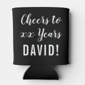 Modern Birthday Party Cheers Blikjeskoeler (Achterkant)