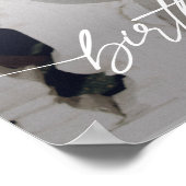 Modern Birthday Party Photo Welcome Elegant Script Poster (Hoek)