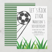 Modern Birthday Sports Ball Kaart (Voorkant / Achterkant)