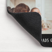 Modern Black 4 Photo Collage voor opa Muismat (Hoek)