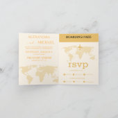 Modern Black and Gold Destination Passport Wedding (Binnen)