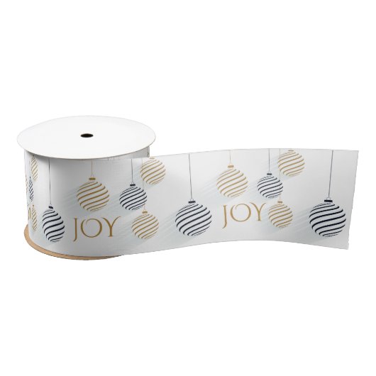 Modern Black and Gold Minimal Holiday Baubles Lint (Spoel)