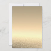 Modern Black and Gold Wedding Kaart (Achterkant)