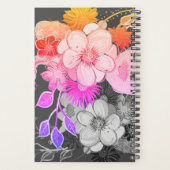 Modern Black and Pink Wedding Planner (Achterkant)