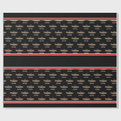 Modern Black and Rust Fisherman's cadeau Cadeaupapier (Vlak)