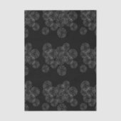 Modern Black and White Boho Chic Daisy Pattern Tissuepapier (Voorkant)