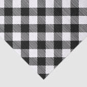 Modern Black and White Check Gingham Pattern Tissuepapier (Detail)