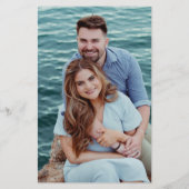 Modern Black and White Chic Wedding Menu (Dos)