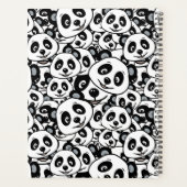 Modern Black and White Cute Panda Bear Pattern (Dos)
