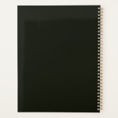 Modern Black and White Daisy Pattern Name 2026 Planner (Achterkant)