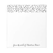 Modern Black and White Dalmatian Spots Notitieblok (Voorkant)