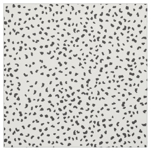 Modern Black and White Dalmatian Spots Pattern Stof