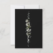 Modern Black and White Floral Wedding Invitation (Dos)