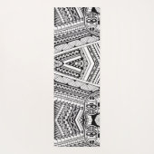 Modern Black and White Geometric Tribal Pattern Yogamat (Achterkant)