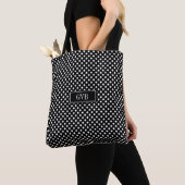 Modern Black and White Gingham Shoulder Tas (Dichtbij)