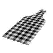 Modern Black and White Gingham Snijplank (Hoek)