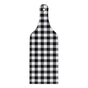 Modern Black and White Gingham Snijplank
