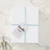 Modern Black and White Homemade Candle Label Label Cadeaulabel (Met Touw)