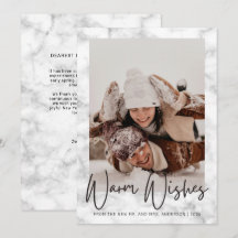 Modern Black and White Marble Mr. en Mrs.