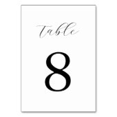 Modern Black and White Minimalist Wedding Kaart (Voorkant)