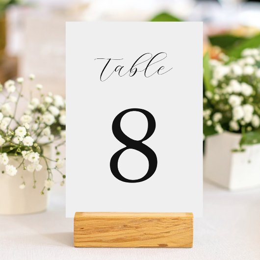 Modern Black and White Minimalist Wedding Kaart