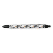 Modern Black and White Penguin Pattern Zwarte Inkt Pen (Voorkant)