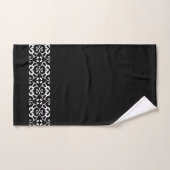 Modern Black and White Polka Dots Bad Handdoek (Handdoek)