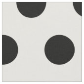 Modern Black and White Polka Dots Stof (Close Up)