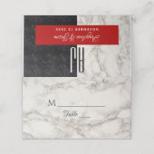 Modern Black and White Wedding (Buitenkant ongevouwen)