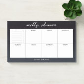 Modern Black and White Weekly Planner Post-it® Notes (Kantoor)