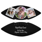 Modern Black Best Pap Ever Photo Collage Football (Panelen)