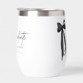 Modern Black Bow Coquette Afstuderen Afstuderen (Rechts)