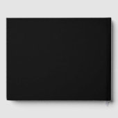 Modern Black Bow Coquette Afstuderen Afstuderen Gastenboek (Achterkant)