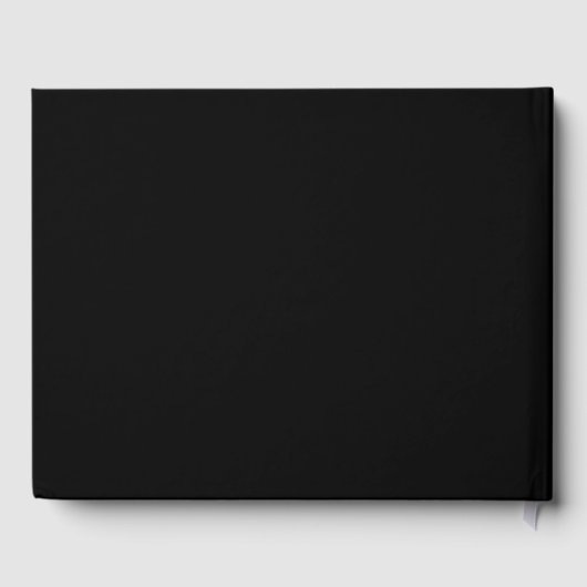 Modern Black Bow Coquette Afstuderen Afstuderen Gastenboek (Achterkant)