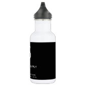 Modern Black Business Custom Company Logo Waterfles (Rechts)