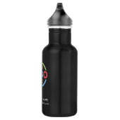 Modern Black Corporate Business Logo Waterfles (Rechts)