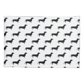 Modern Black Dachshunds Kussensloop (Achterkant)