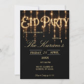 Modern Black elegant Eid Party Invitation (Devant)