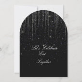 Modern Black elegant Eid Party Invitation Card (Dos)