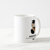 Modern Black en Gold Hijabi Afstuderen Coffee Mok (Voorkant rechts)
