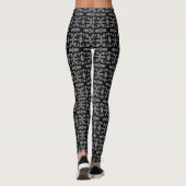 Modern Black en Grey Leggings (Achterkant)