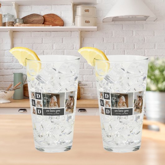 Modern Black | Foto van collage | Pap Best Gift Glas