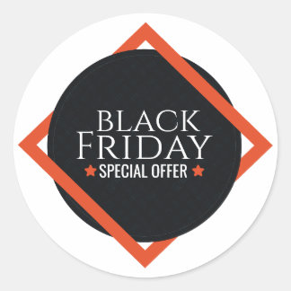 Modern Black Friday speciale aanbieding Stickers