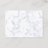 Modern Black Gold Abstract op witte marmer Informatiekaartje (Achterkant)